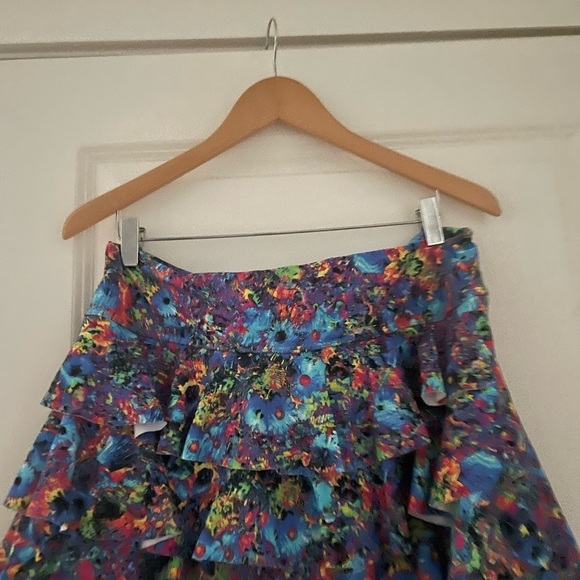 Dona Jo Ultimate Shakira Skort Ruffle Back Tennis Pickleball Abstract Print - Picture 4 of 6